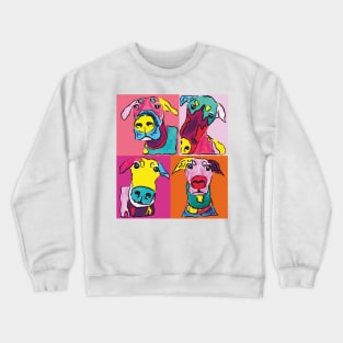 Doberman Funny faces Crewneck Sweatshirt